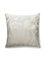 Scalamandre Deco Flower 22 X 22 - Mineral Decorative Pillow