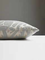 Scalamandre Deco Flower 22 X 22 - Mineral Decorative Pillow