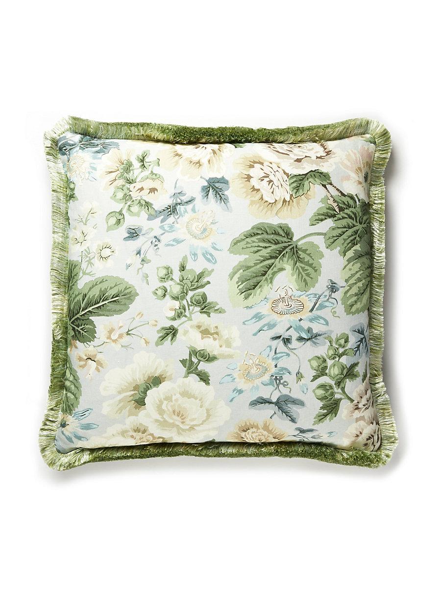 Scalamandre Highgrove Linen Print 22 X 22 - Rain Decorative Pillow