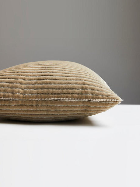 Scalamandre Highlight 14 X 22 - Beige Decorative Pillow