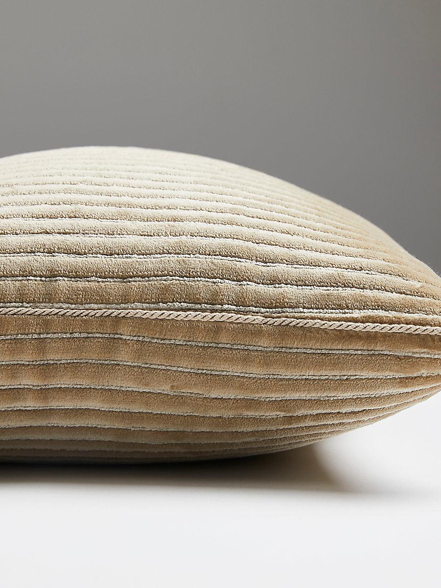 Scalamandre Highlight 14 X 22 - Beige Decorative Pillow