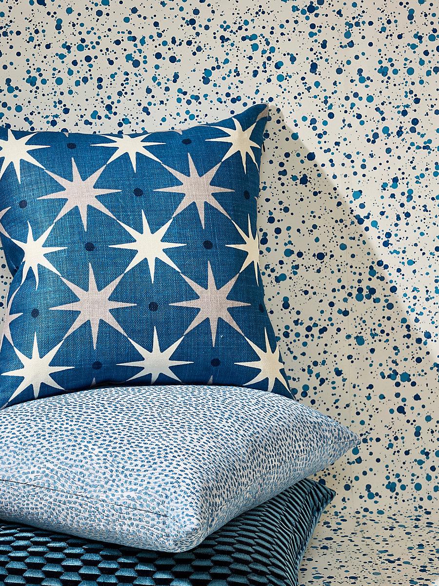 Scalamandre Star Power 22 X 22 - Navy Decorative Pillow