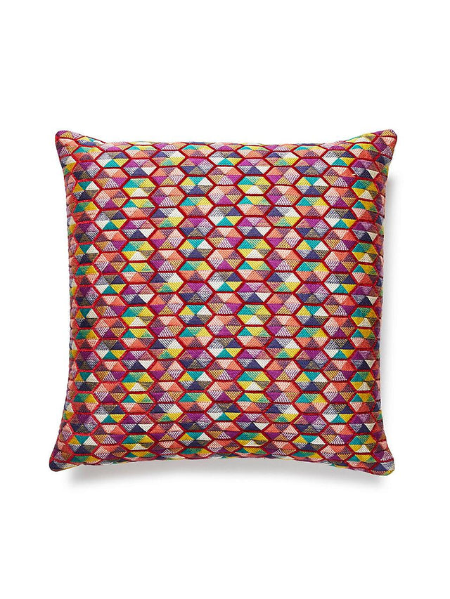 Scalamandre Carousel 22 X 22 - Multi Decorative Pillow