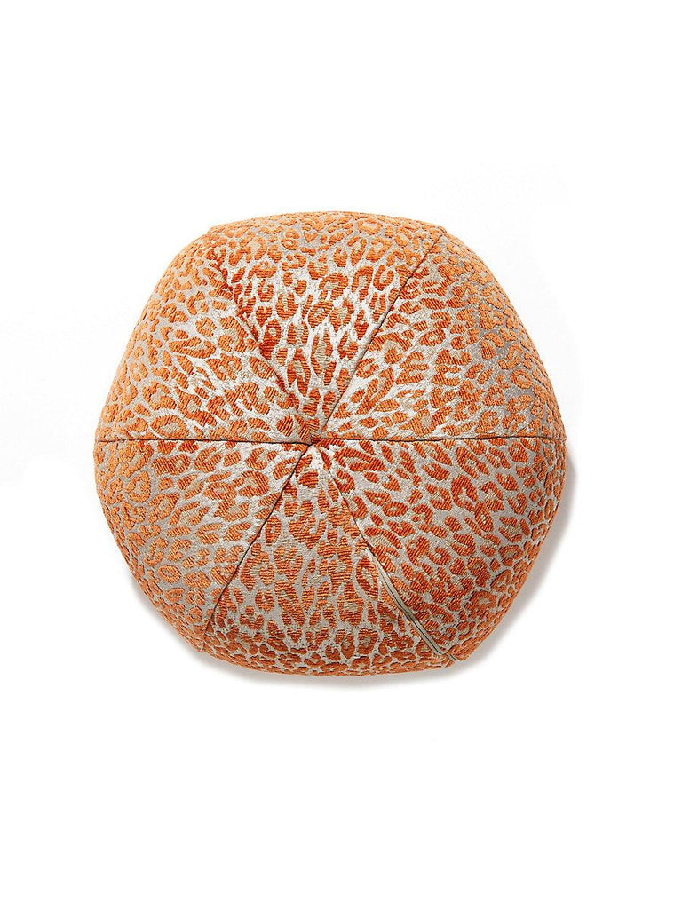 Scalamandre Leopard Sphere - Orange Koi Pillow