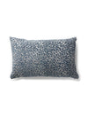 Scalamandre Leopard Lumbar - Orion Blue Pillow