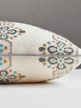 Scalamandre Imogen Embroidery 18 X 18 - Earl Grey Decorative Pillow