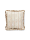 Scalamandre Lark Stripe 18X18 - Sand Dollar Pillow