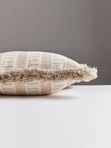 Scalamandre Lark Stripe 18 X 18 - Sand Dollar Decorative Pillow