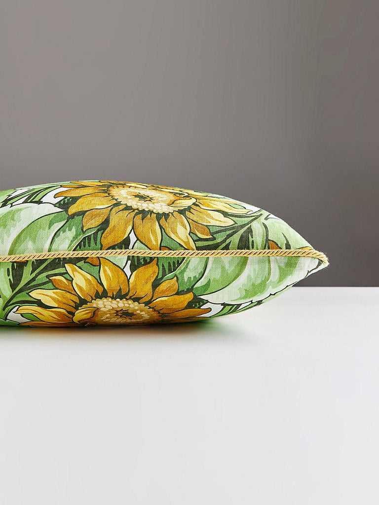 Scalamandre Sunflower Print Square - Harvest Pillow