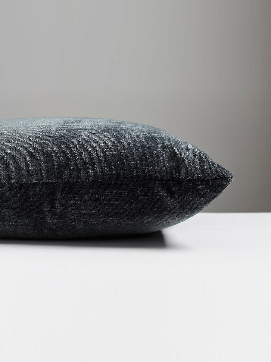 Scalamandre Supreme Velvet 22 X 22 - Ebony Decorative Pillow