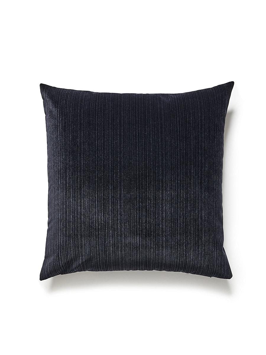 Scalamandre Strie Velvet 22 X 22 - Noir Decorative Pillow