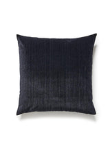 Scalamandre Strie Velvet 22 X 22 - Noir Decorative Pillow