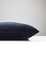 Scalamandre Strie Velvet 22 X 22 - Noir Decorative Pillow
