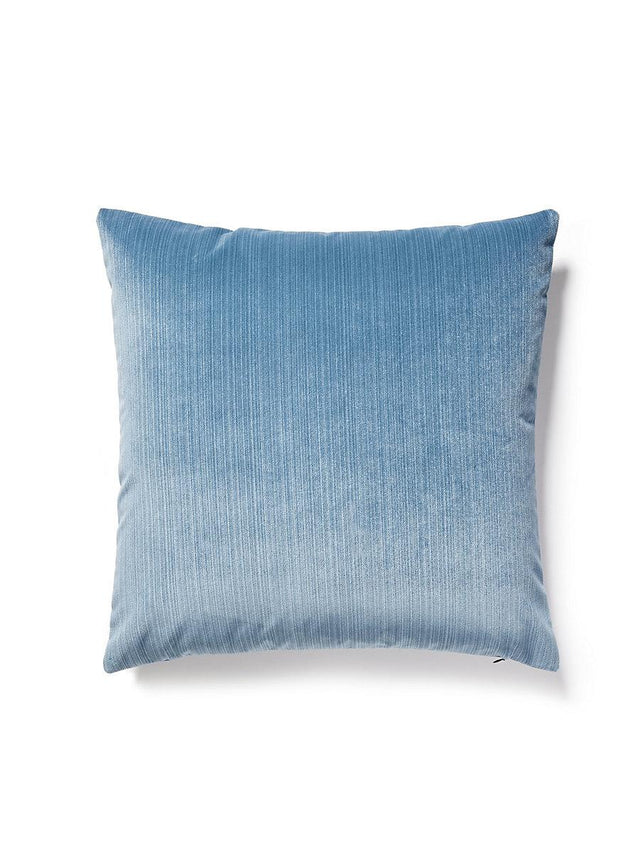 Scalamandre Strie Velvet 22 X 22 - Peacock Decorative Pillow