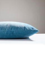 Scalamandre Strie Velvet 22 X 22 - Peacock Decorative Pillow