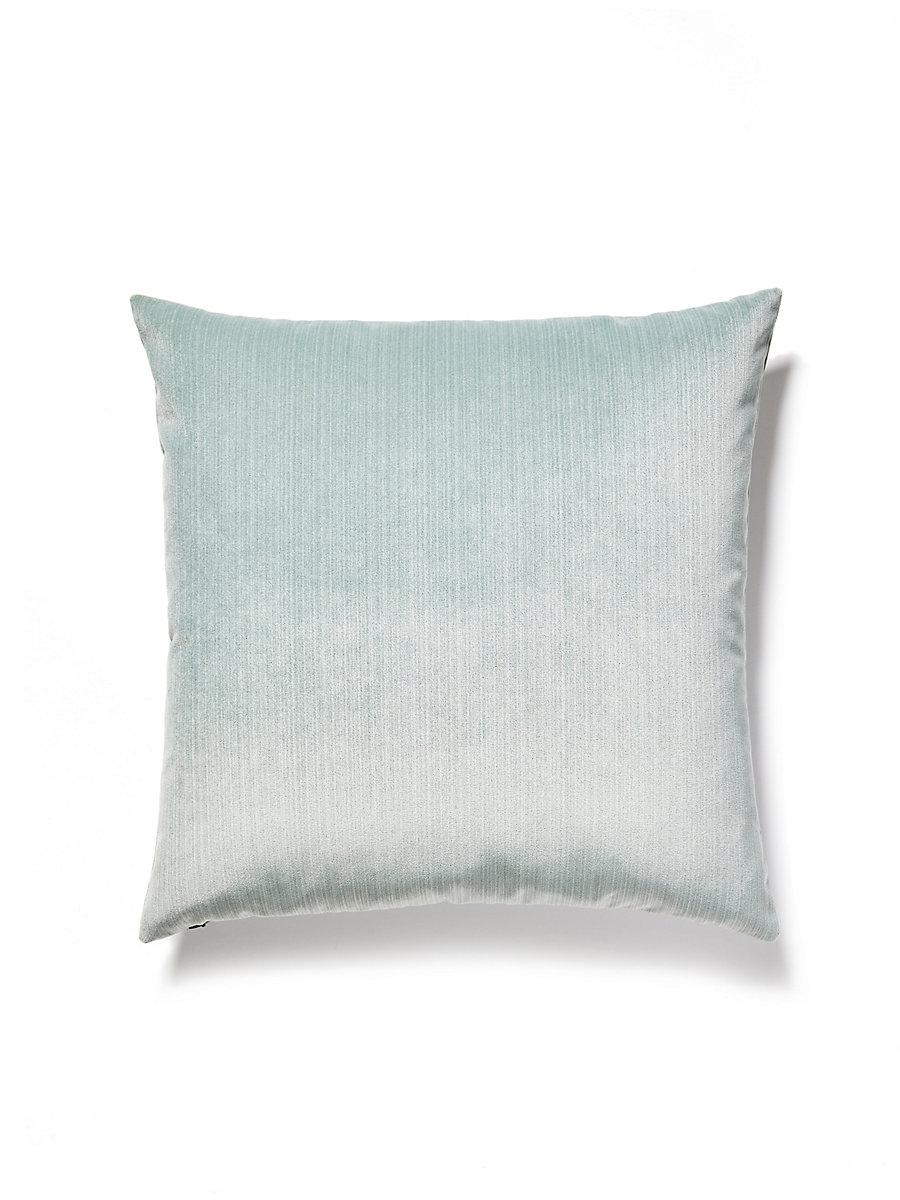 Scalamandre Strie Velvet 22 X 22 - Menthol Decorative Pillow
