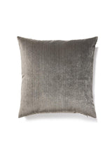 Scalamandre Strie Velvet 22 X 22 - Titanium Decorative Pillow
