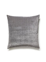 Scalamandre Strie Velvet 22 X 22 - Seal Decorative Pillow