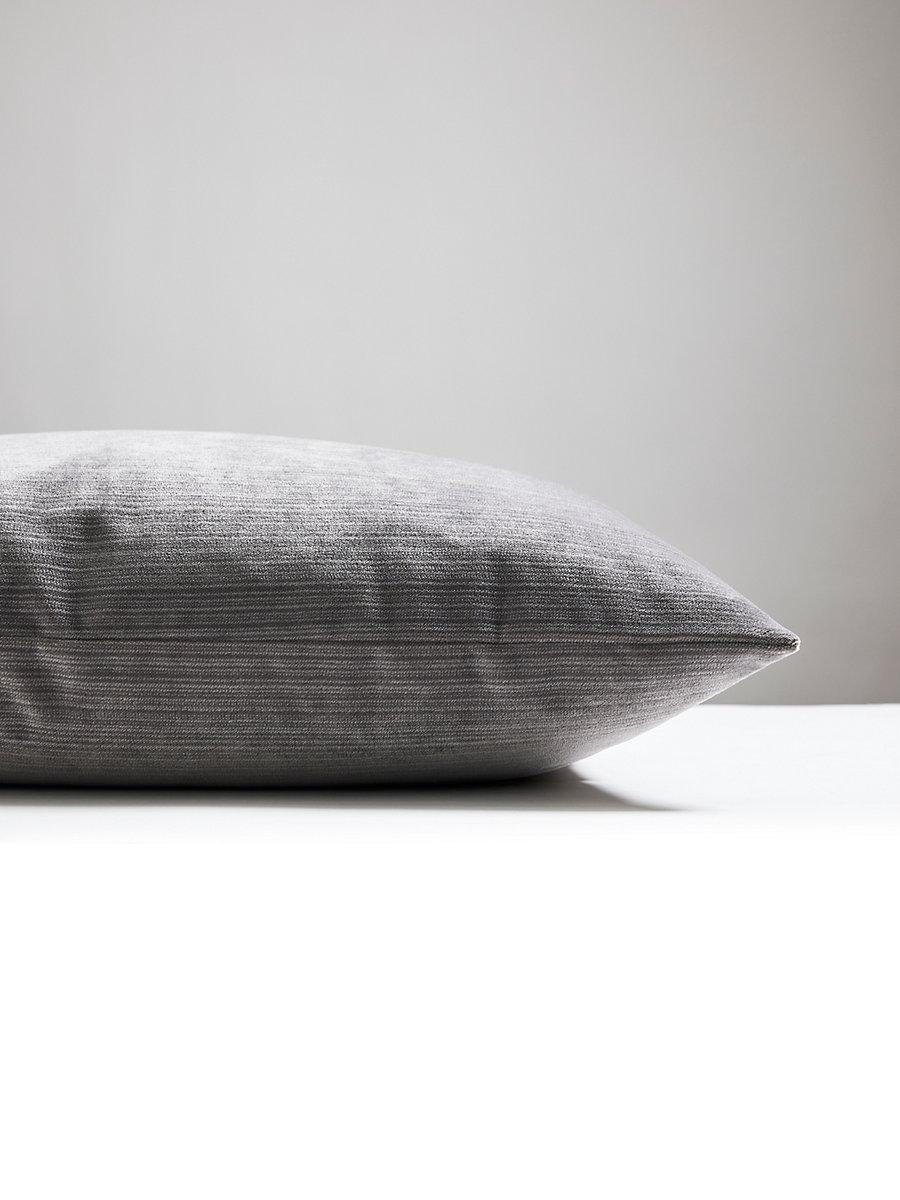 Scalamandre Strie Velvet 22 X 22 - Seal Decorative Pillow