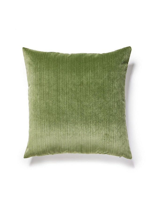 Scalamandre Strie Velvet 22 X 22 - Balsam Decorative Pillow
