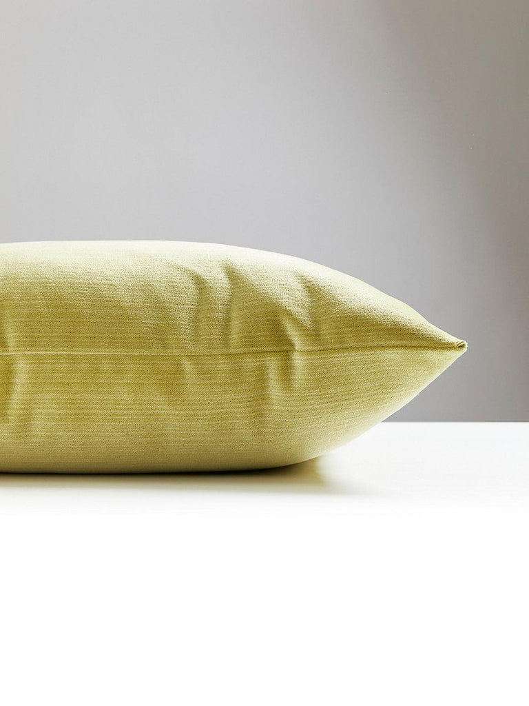 Scalamandre Strie Velvet Chartreuse Pillow