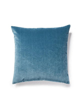 Scalamandre Strie Velvet 22 X 22 - Teal Decorative Pillow