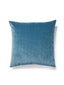 Scalamandre Strie Velvet 22 X 22 - Teal Decorative Pillow