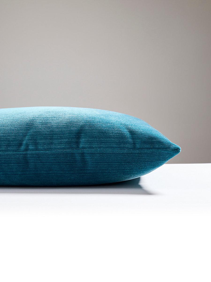 Scalamandre Strie Velvet 22 X 22 - Teal Decorative Pillow
