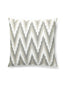 Scalamandre Adras Ikat Weave 22 X 22 - Mineral Decorative Pillow