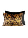 Scalamandre Leopardo Lumbar - Gold & Black Back Pillow