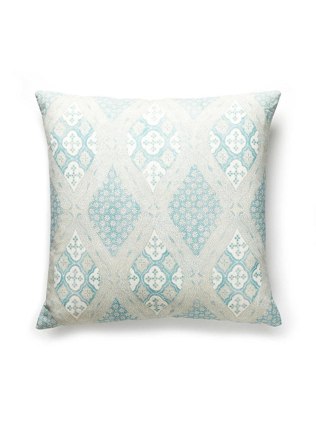 Scalamandre Farrah Print 22 X 22 - Misty Island Decorative Pillow