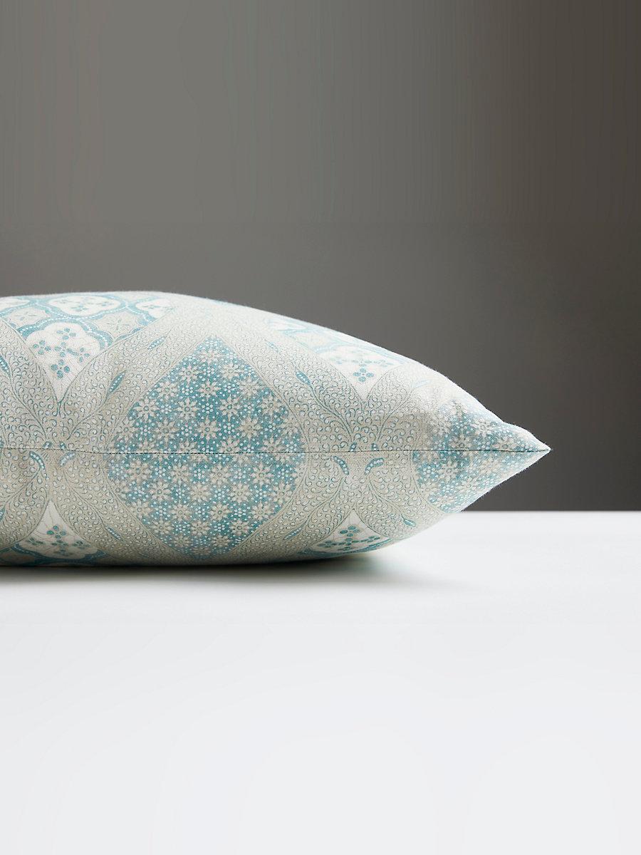 Scalamandre Farrah Print 22 X 22 - Misty Island Decorative Pillow