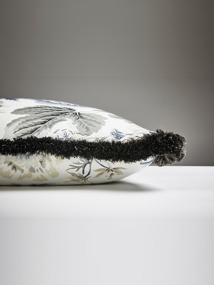 Scalamandre Highgrove Linen Print 22 X 22 - Winter Sky Decorative Pillow