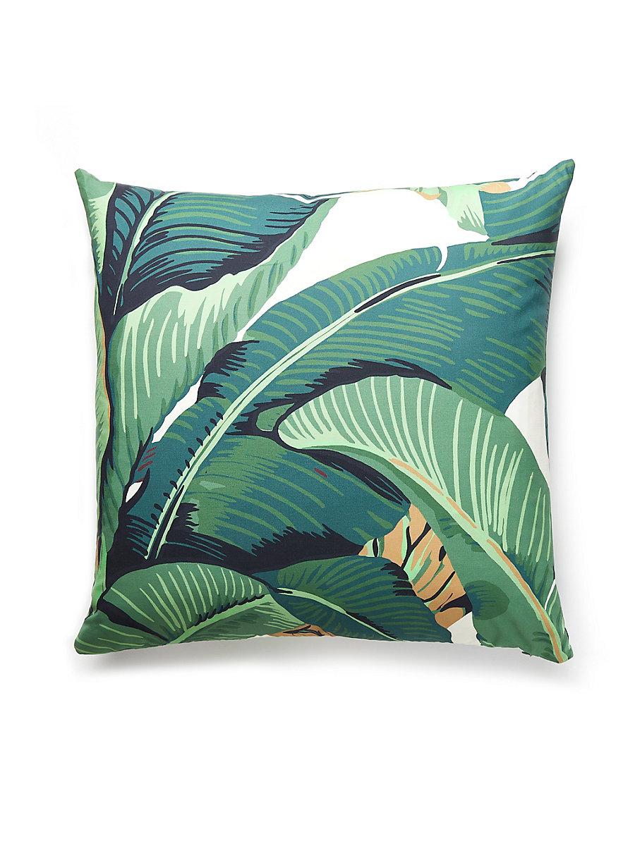 Scalamandre Hinson Palm 22 X 22 - Green Decorative Pillow