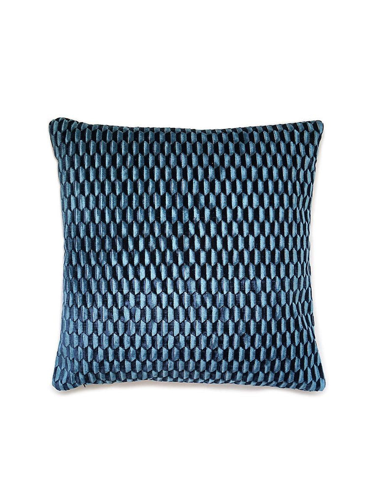 Scalamandre Allegra Velvet Square - Sapphire Pillow