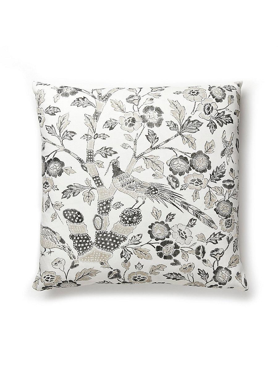 Scalamandre Anissa Print 22 X 22 - Truffle Decorative Pillow