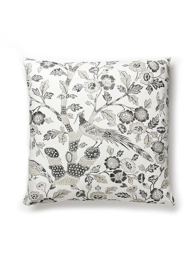 Scalamandre Anissa Print 22 X 22 - Truffle Decorative Pillow