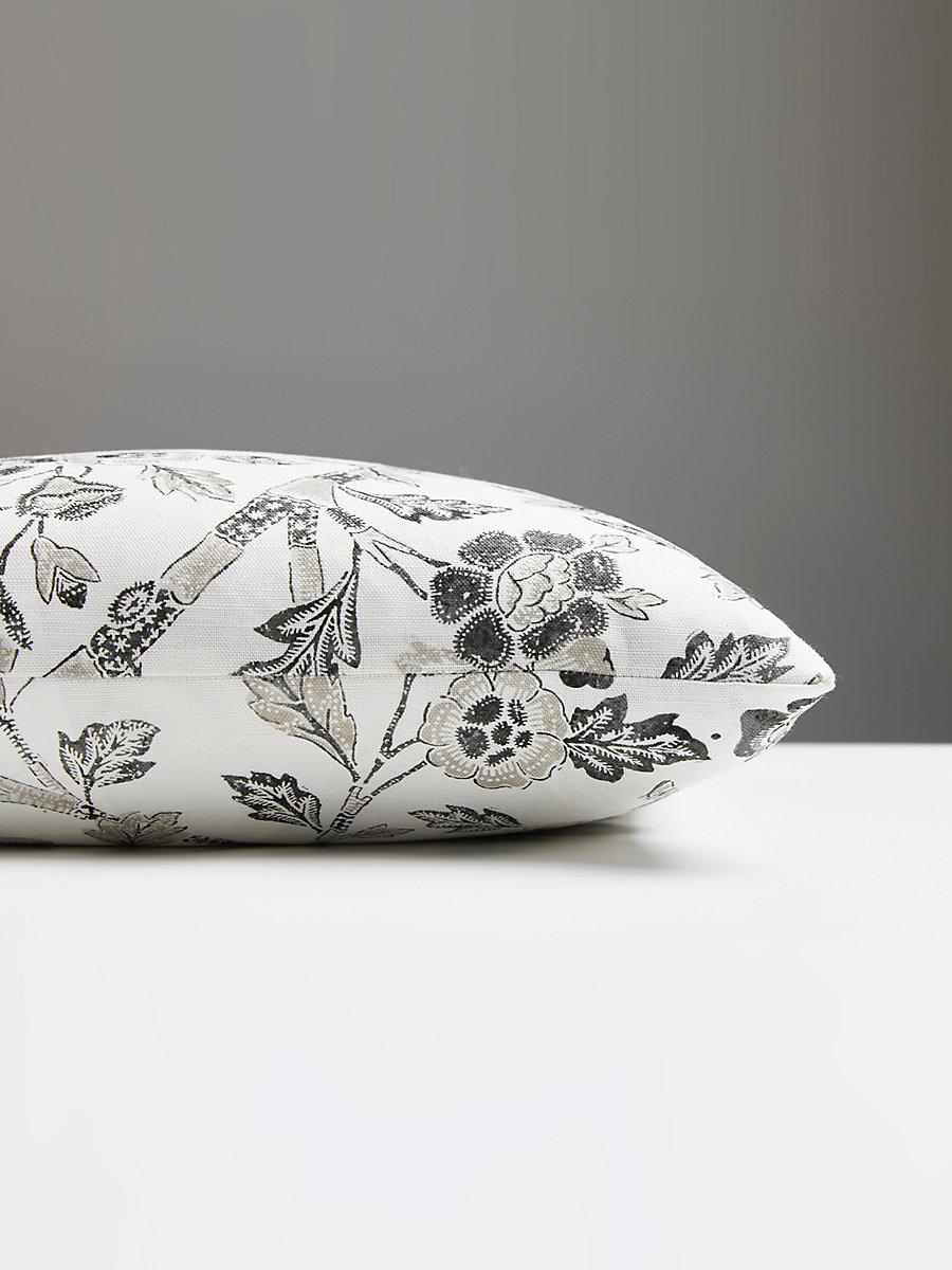 Scalamandre Anissa Print 22 X 22 - Truffle Decorative Pillow