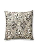 Scalamandre Farrah Print 22 X 22 - Truffle Decorative Pillow