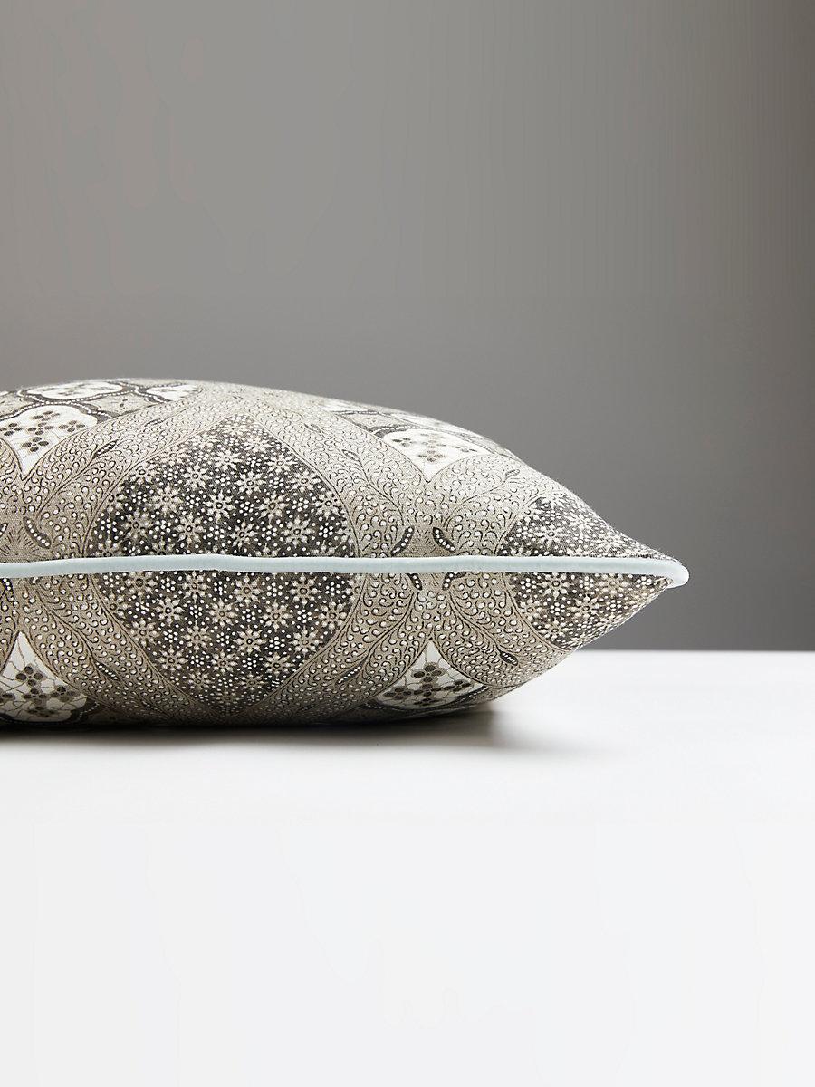 Scalamandre Farrah Print 22 X 22 - Truffle Decorative Pillow