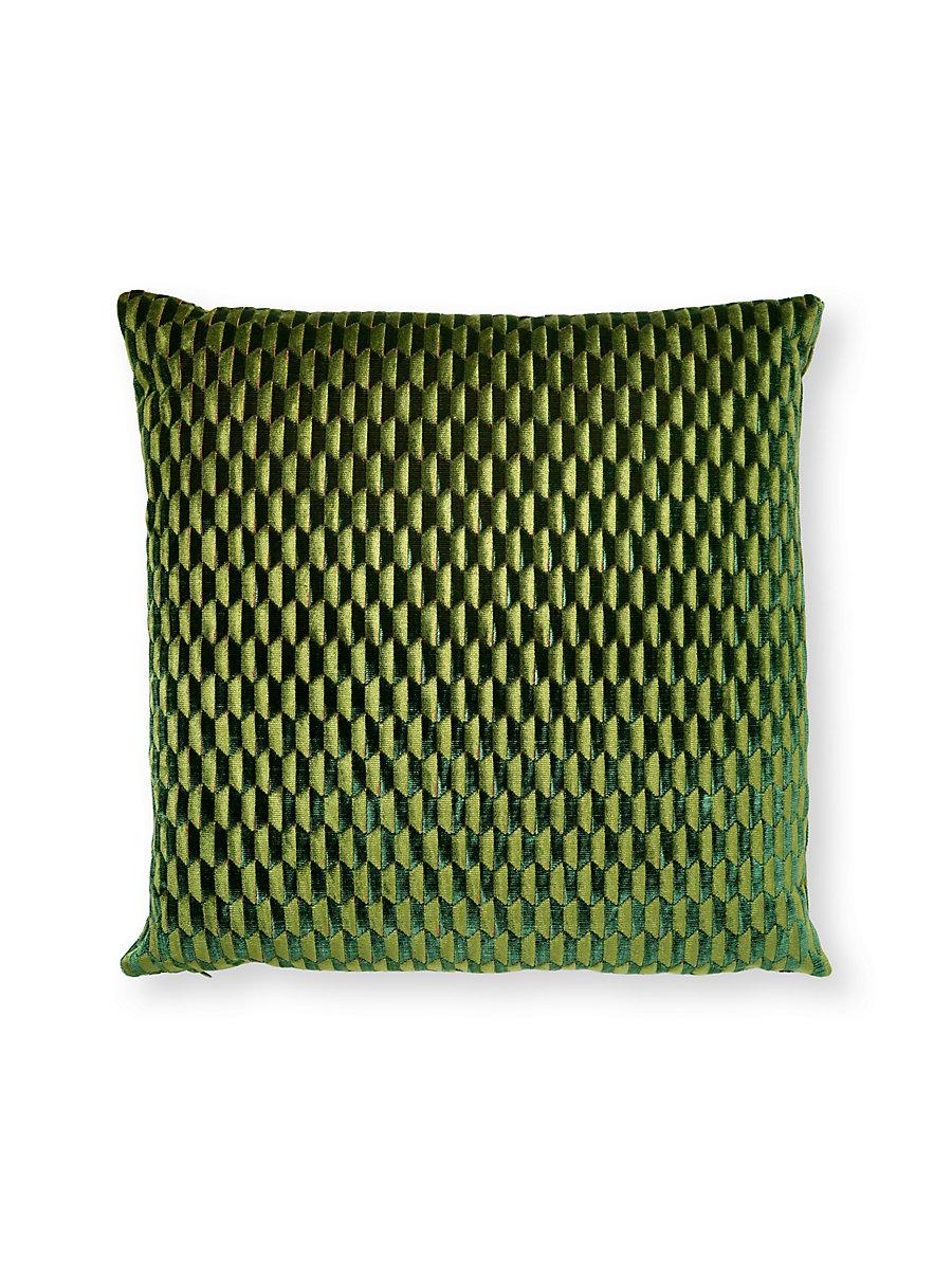 Scalamandre Allegra Velvet 22 X 22 - Emerald Decorative Pillow