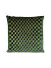 Scalamandre Allegra Velvet Square - Emerald Pillow