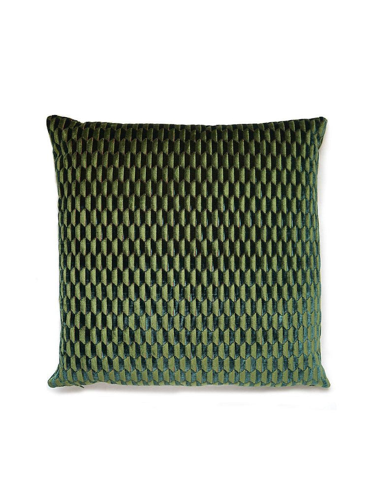 Scalamandre Allegra Velvet Square - Emerald Pillow