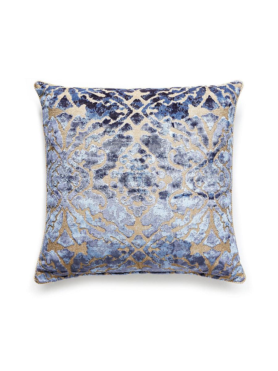 Scalamandre Palazzo Velvet 22 X 22 - Indigo Decorative Pillow