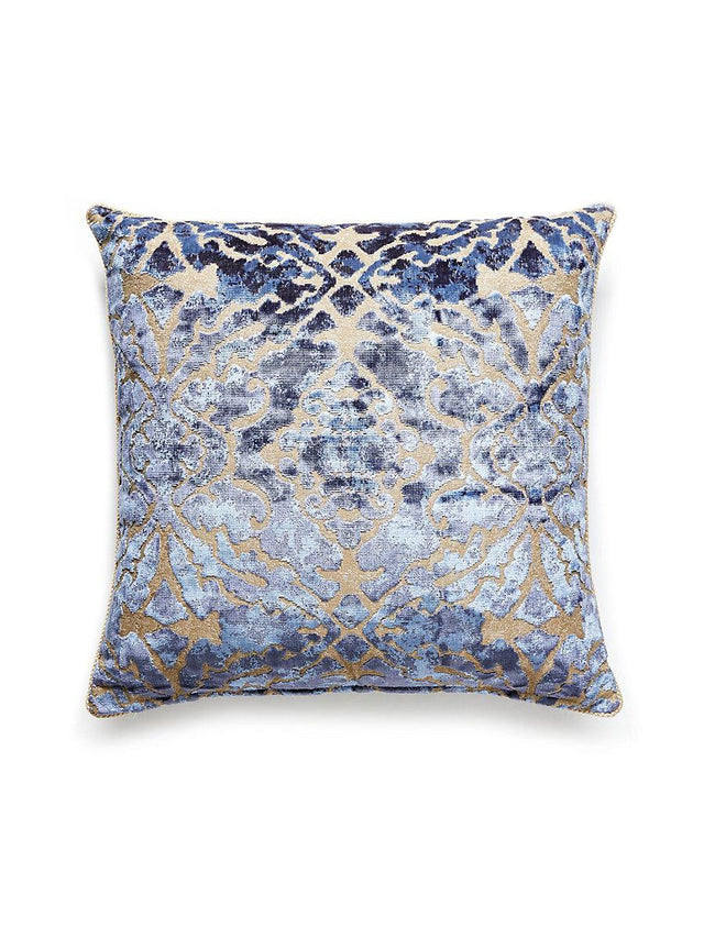 Scalamandre Palazzo Velvet 22 X 22 - Indigo Decorative Pillow
