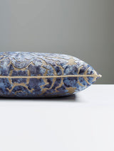 Scalamandre Palazzo Velvet 22 X 22 - Indigo Decorative Pillow