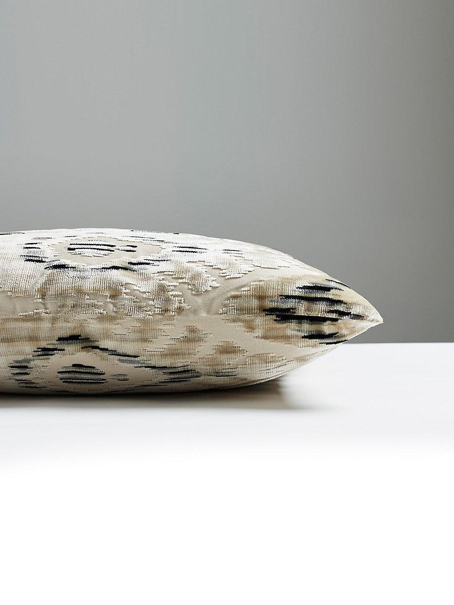 Scalamandre Tashkent Velvet 22 X 22 - Smoke Decorative Pillow