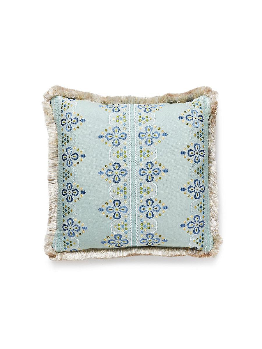 Scalamandre Imogen Embroidery 18 X 18 - Seabed Decorative Pillow