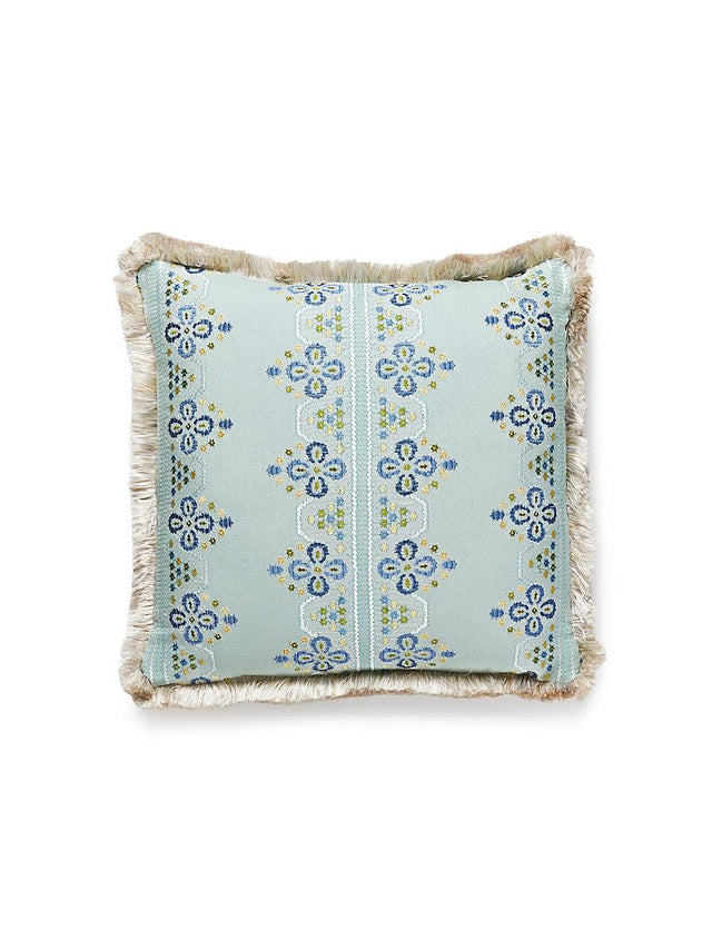 Scalamandre Imogen Embroidery 18 X 18 - Seabed Decorative Pillow