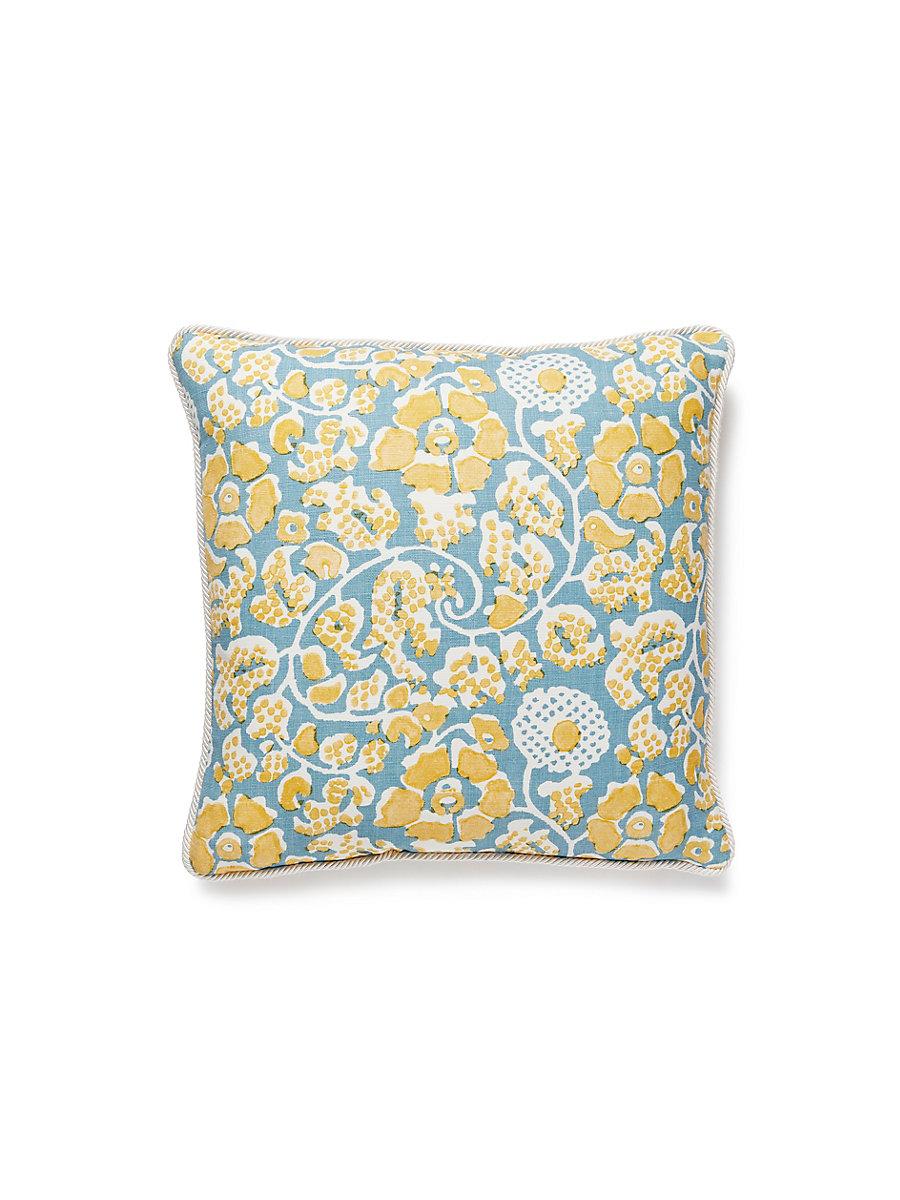 Scalamandre Maiden Floral 18 X 18 - Aruba Decorative Pillow